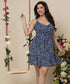 Loose Fitted Strappy Printed Dress